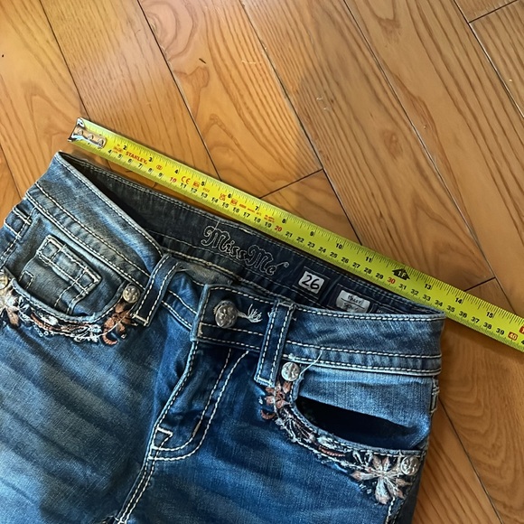 Miss Me Hailey Skinny Jeans Floral 26 - Picture 9 of 10